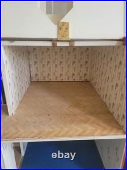 112 Scale Wooden Beeches Georgian-style Dolls House Inc basement. Unfinished