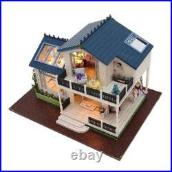 124 DIY Wooden Miniature Doll House Modern Provence Villa Kits Handwork