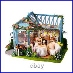 124 Kids DIY Handcraft Project Wooden Miniature Dolls House Garden Shop