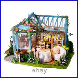 124 Kids DIY Handcraft Project Wooden Miniature Dolls House Garden Shop