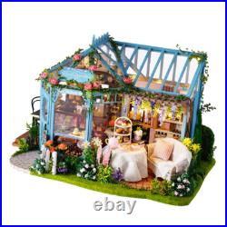 124 Kids DIY Handcraft Project Wooden Miniature Dolls House Garden Shop
