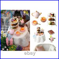 124 Kids DIY Handcraft Project Wooden Miniature Dolls House Garden Shop