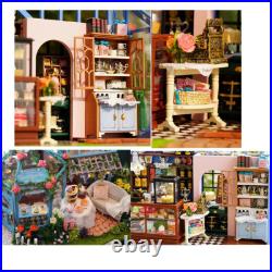 124 Kids DIY Handcraft Project Wooden Miniature Dolls House Garden Shop