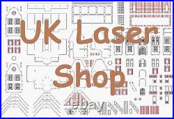 124th Scale Wooden Minature Dolls House Laser Cut Self Build Model Diy Kit (MH)