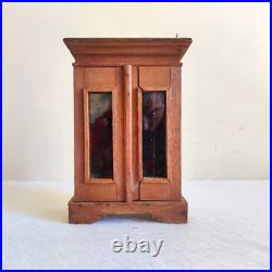 1930s Vintage Doll House Miniature Wooden Almirah Decorative Collectible W104