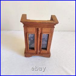 1930s Vintage Doll House Miniature Wooden Almirah Decorative Collectible W104 1930s Vintage Doll House Miniature Wooden Almirah Decorative Collectible W104