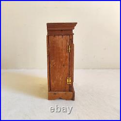1930s Vintage Doll House Miniature Wooden Almirah Decorative Collectible W104 1930s Vintage Doll House Miniature Wooden Almirah Decorative Collectible W104