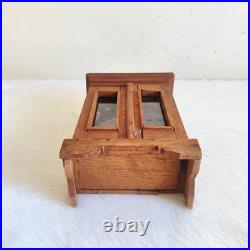 1930s Vintage Doll House Miniature Wooden Almirah Decorative Collectible W104