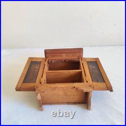 1930s Vintage Doll House Miniature Wooden Almirah Decorative Collectible W104