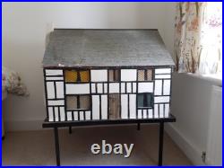 1965 fully furnished wooden dolls house, w 75, h 60, d 55, 3-side opening