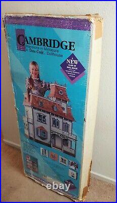 1991 Vintage Dura Craft Cambridge Wooden 9 Rooms Dollhouse Kit CA 750 NIB New