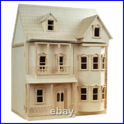 1/12TH Scale Wooden Victorian Dolls House The Ashburton DH001