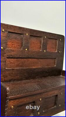 1/12th Scale Doll House Miniature, Furniture, Medieval, Wooden Bench, Settle ME11
