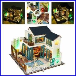 1/24 DIY Wooden LED Dolls House Apartment Kits Valentine's Day Gift Craft
