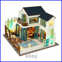 1/24 DIY Wooden Modern Dolls House Apartment Living Room Kits Toy Gift