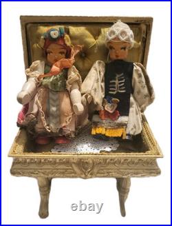 2 ANTIQUE MINIATURE GRODNERTAL Mignonette GERMANY WOODEN TOY DOLLS house No Box