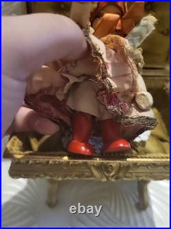 2 ANTIQUE MINIATURE GRODNERTAL Mignonette GERMANY WOODEN TOY DOLLS house No Box