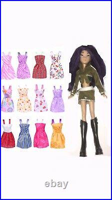3D DIY 410 Dollhouse Wooden Doll House Barbie Kids With 114pcs/Set Accessories