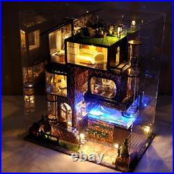 3D Wooden Assembly Dollhouse Toy Bedroom Bathroom Furniture