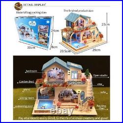 3D Wooden Assembly Dolls House Furniture Accessories Kit Kids Birthday Gift