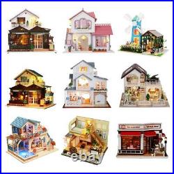 3D Wooden Assembly Dolls House Furniture Accessories Kit Kids Birthday Gift