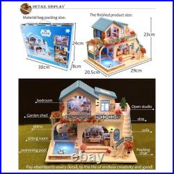 3D Wooden Dolls House Furniture Accessories Kit Kids Birthday Gift 1/24 Scale