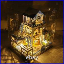 3D Wooden Miniature Doll House Sea & Furniture Kits Toy Birthday Gift