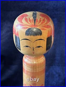 3 Japanese Kokeshi Doll Vintage Collectible Antique Wooden Art with Sign