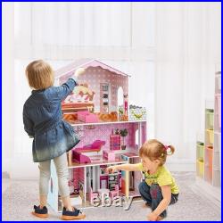 3-Storey Wooden Dollhouse for Kids 3-Storey Wooden Dollhouse for Kids