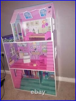 3 Story Grand Wooden Doll house lovely for a Christmas present and ONO