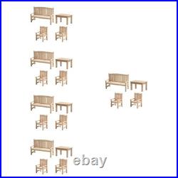 4 Pcs Mini Simulated Wooden Garden Seats Dollshouse Benches Tiny Chair Model 4 Pcs Mini Simulated Wooden Garden Seats Dollshouse Benches Tiny Chair Model