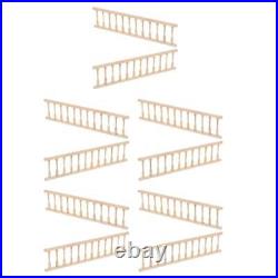 5 Pack Dolls House Banister Rail Wooden Handrail Dollhouse Miniature