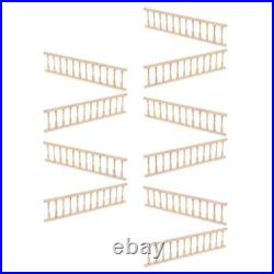 5 Pack Dolls House Banister Rail Wooden Handrail Dollhouse Miniature