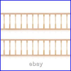 5 Pack Dolls House Banister Rail Wooden Handrail Dollhouse Miniature