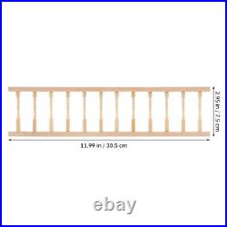 5 Pack Dolls House Banister Rail Wooden Handrail Dollhouse Miniature