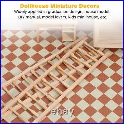 5 Pack Dolls House Banister Rail Wooden Handrail Dollhouse Miniature