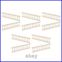 5 Pack Dolls House Banister Rail Wooden Handrail Dollhouse Miniature