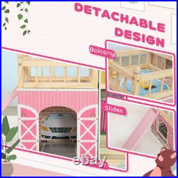 AIYAPLAY Dolls House with 13 Pieces Wooden Furniture and Accessories