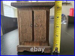 ANTIQUE Folk Art Primitive Childs Doll House Furniture Handmade Wooden Dresser