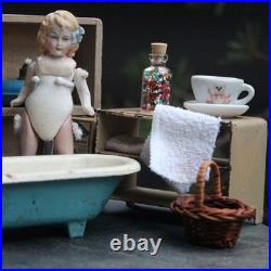 Antique Doll 1920s with Bathroom for Dollhouse Dollhouse Doll Furniture