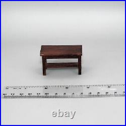 Antique Dolls House German Red Stained Wooden Dolls House Furniture
