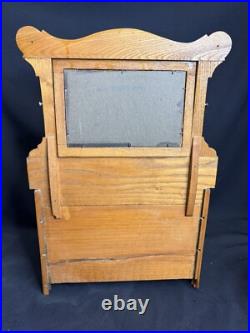 Antique Eastlake Victorian Oak Miniature Doll Dresser with Mirror Salesman Sample