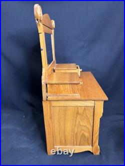Antique Eastlake Victorian Oak Miniature Doll Dresser with Mirror Salesman Sample