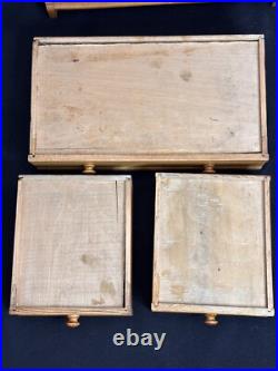 Antique Eastlake Victorian Oak Miniature Doll Dresser with Mirror Salesman Sample