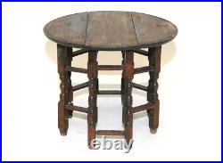Antique English Dollhouse Gateleg Table Walnut D. 18.0cm H. 14.3cm Antique English Dollhouse Gateleg Table Walnut D. 18.0cm H. 14.3cm