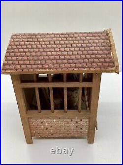 Antique German Wooden Pip Squeak Hen House Rooster Toy