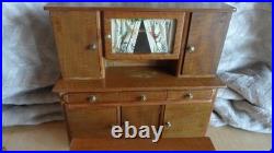 Antique Kitchen Furniture Dollhouse Kitchen Buffet Table and 3 Chairs