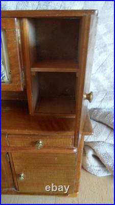 Antique Kitchen Furniture Dollhouse Kitchen Buffet Table and 3 Chairs