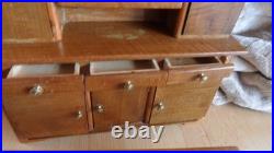 Antique Kitchen Furniture Dollhouse Kitchen Buffet Table and 3 Chairs