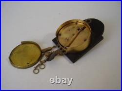 Antique Rare Dolls House Clock with Wooden Dial Alpenhaus Motif